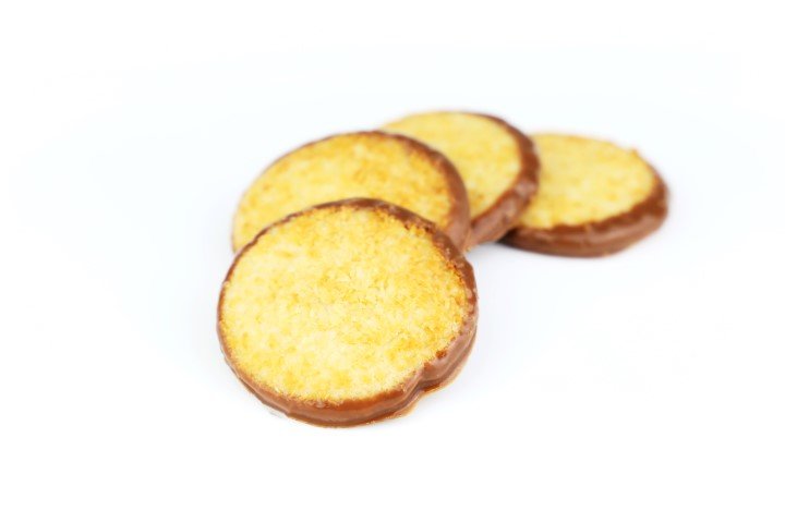 Butter Kokostaler mit Vollmilchschokolade