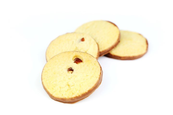 Butter Mandeltaler mit Vollmilchschokolade