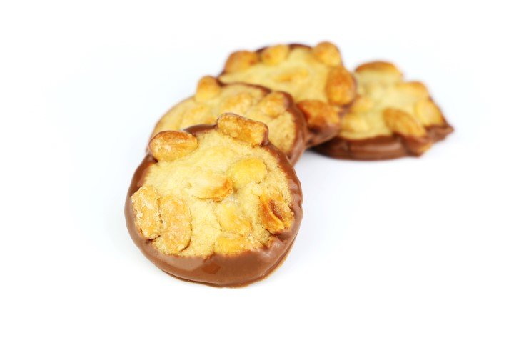 Butter Erdnussgebäck mit Vollmilchschokolade