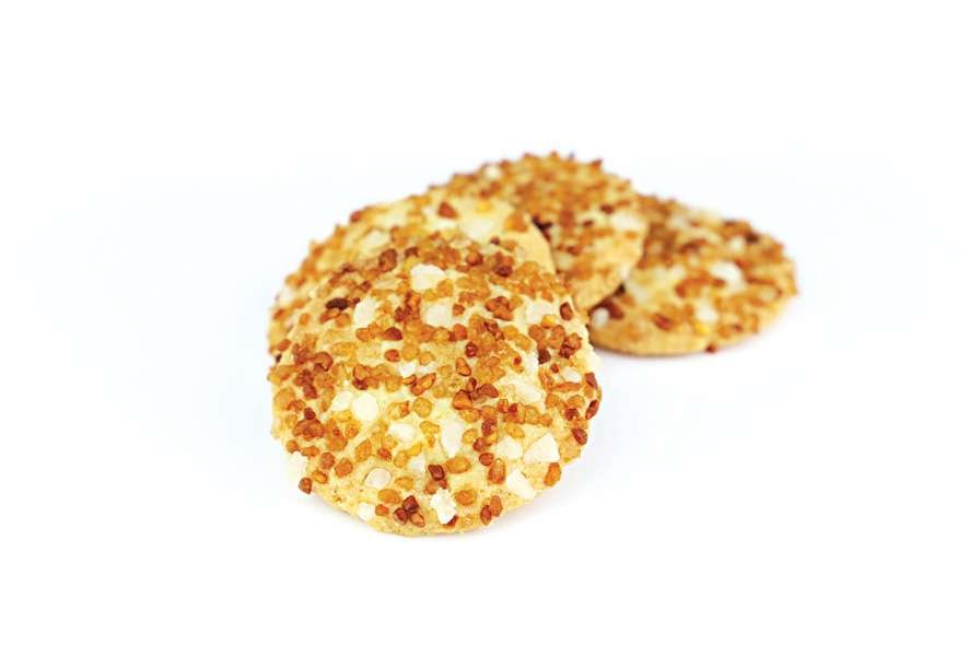 Buttergebäck mit Hagelkrokant