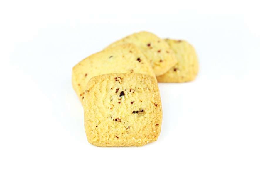 Buttergebäck mit Cranberry