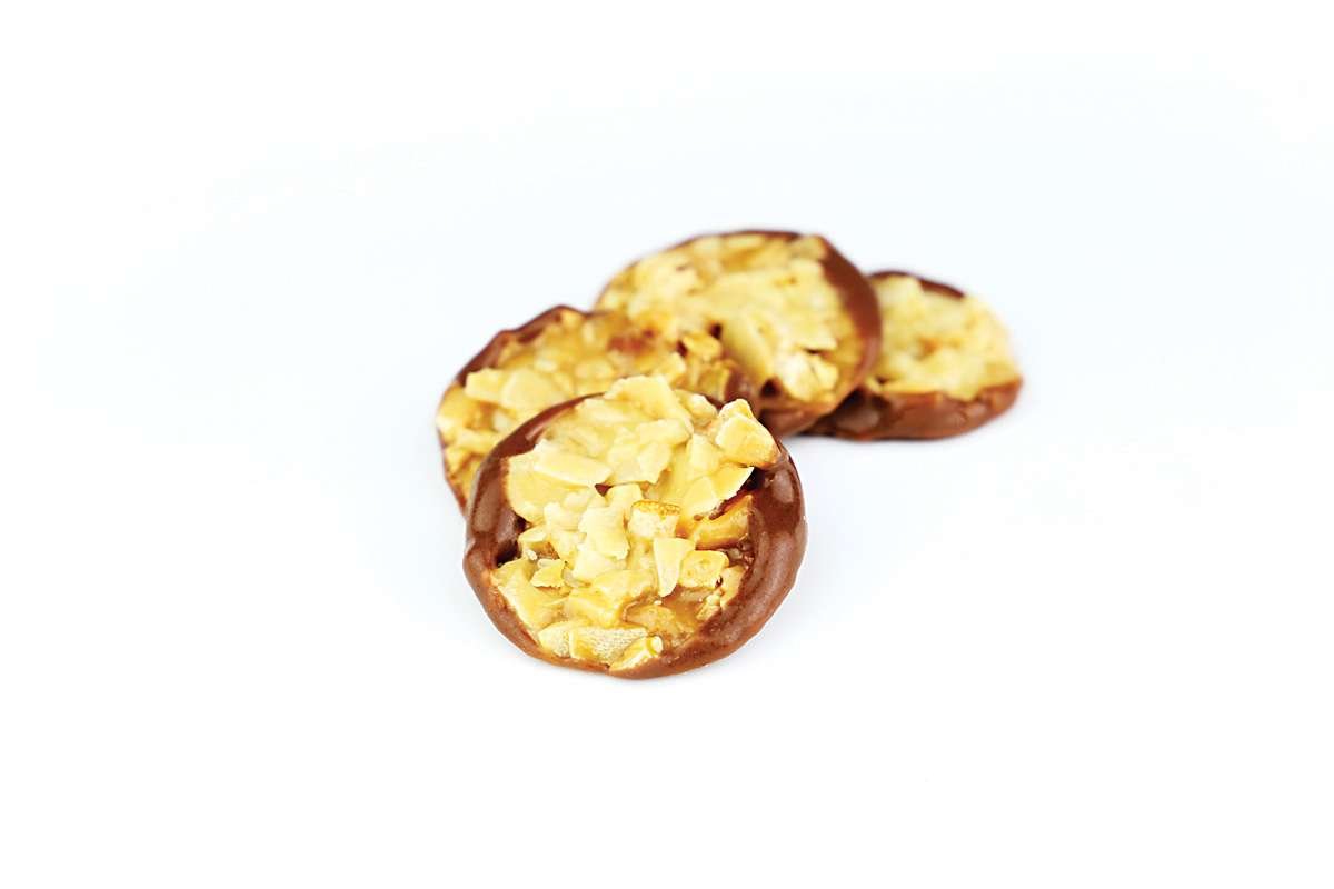 Butter Florentiner mit Vollmilchschokolade